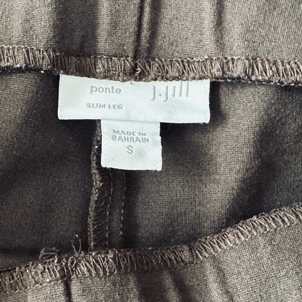 Women’s J Jill Brown Ponte Pants - Picture 3 of 3